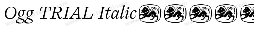 Ogg TRIAL Italic字体转换